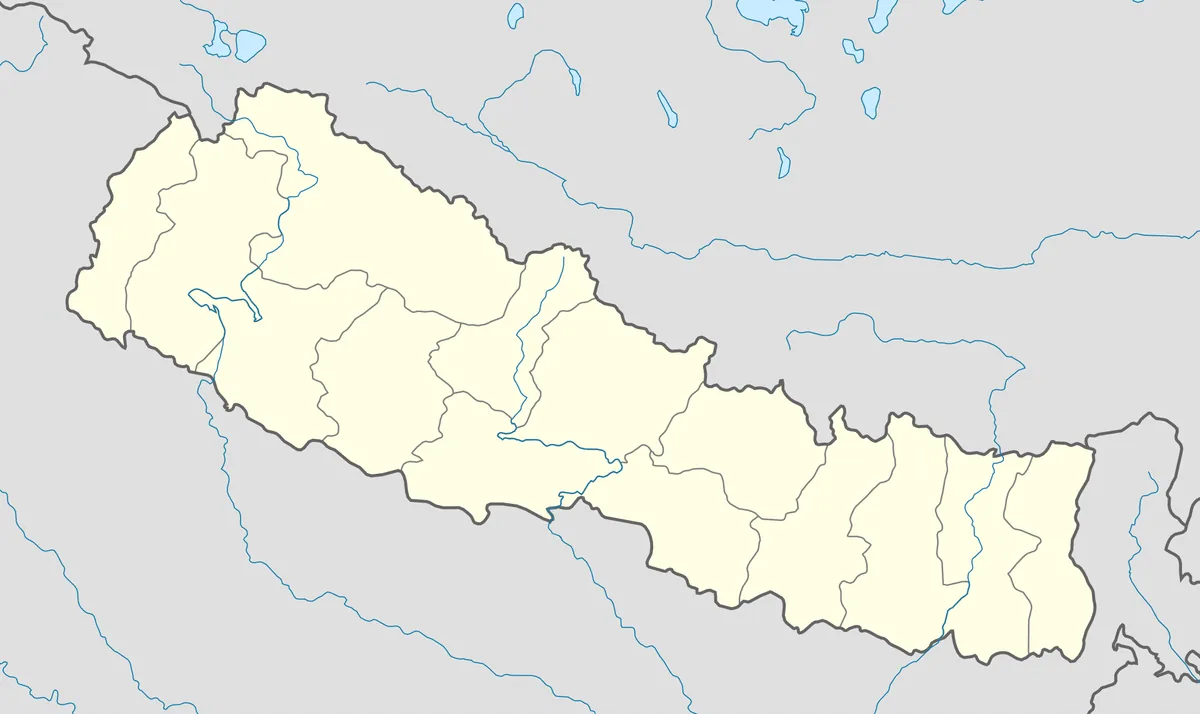Location map of Nepal