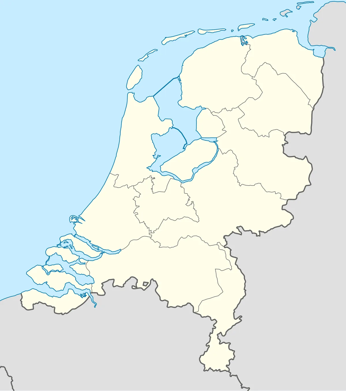 Location map of the Netherlands