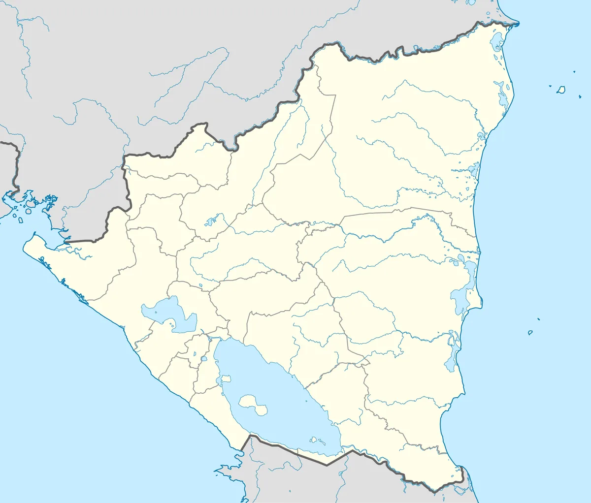 Location map of Nicaragua