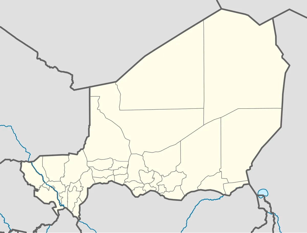 Location map of Niger