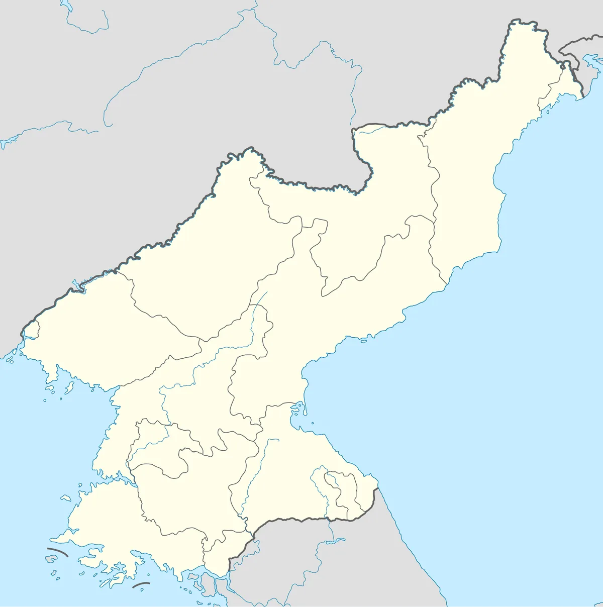 Location map of North Korea