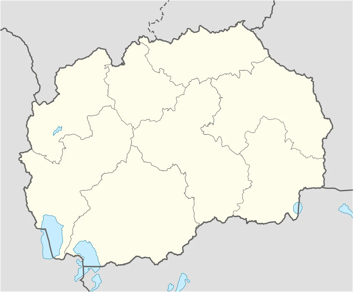 Location map of North Macedonia
