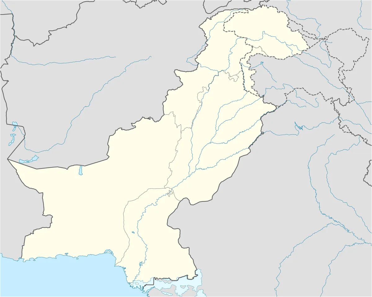 Location map of Pakistan