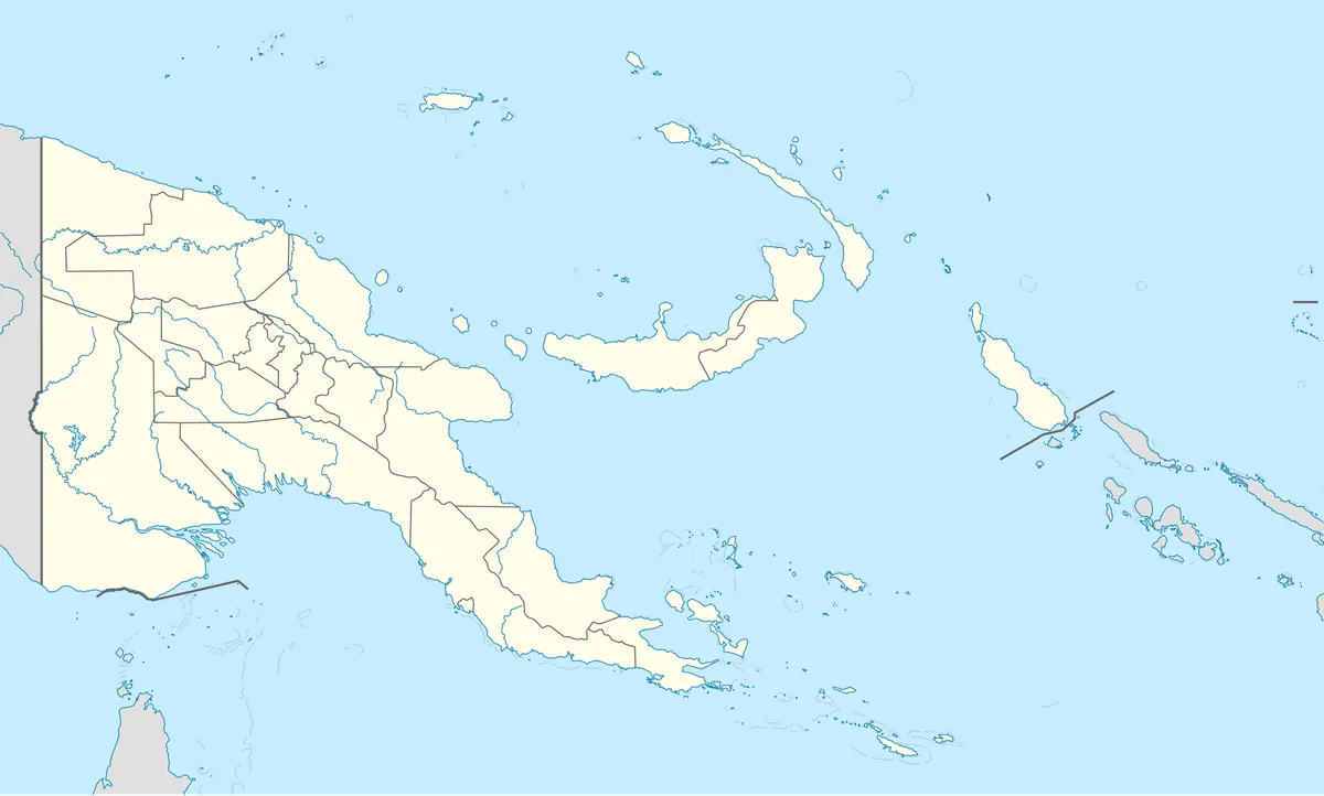 Location map of Papua New Guinea