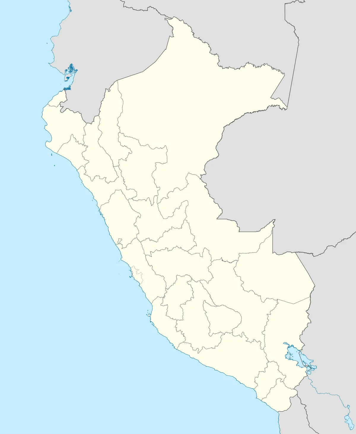 Location map of Peru
