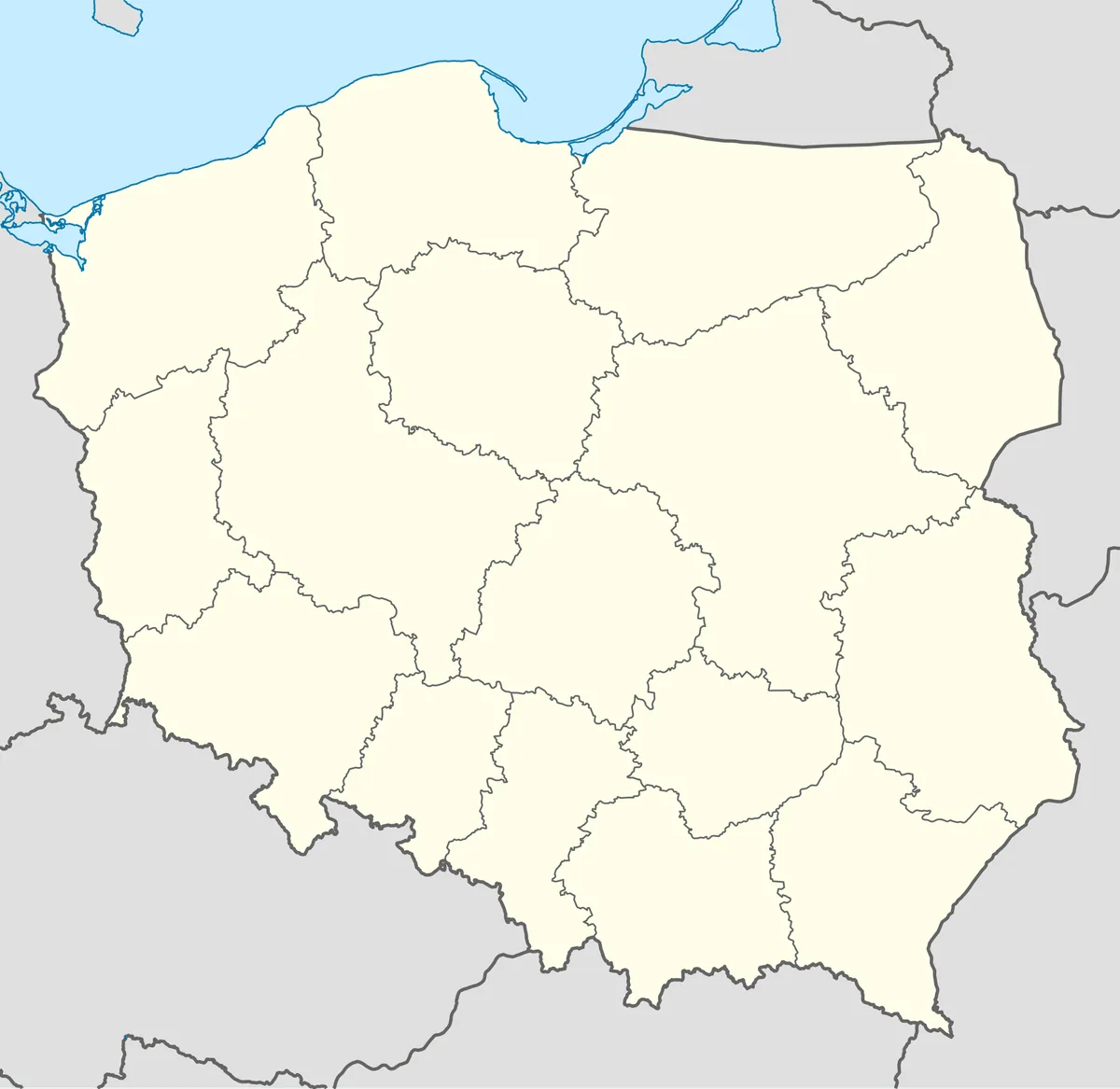 Location map of Poland
