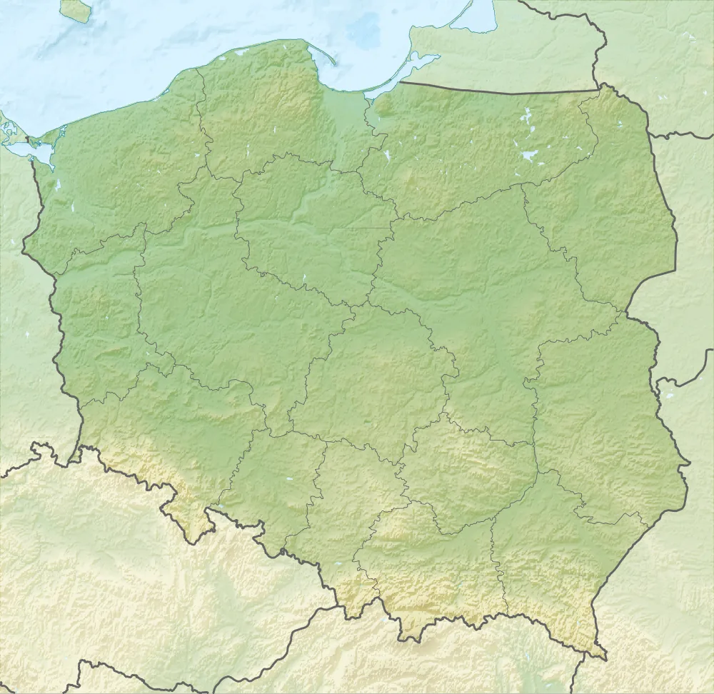 Relief map of Poland — physical geography
