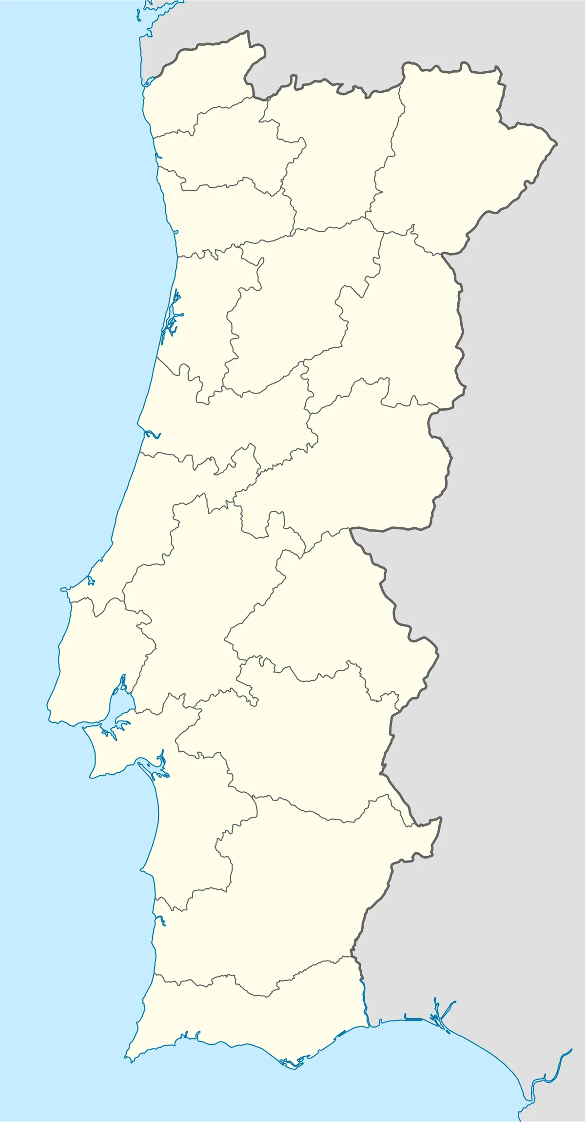 Location map of Portugal