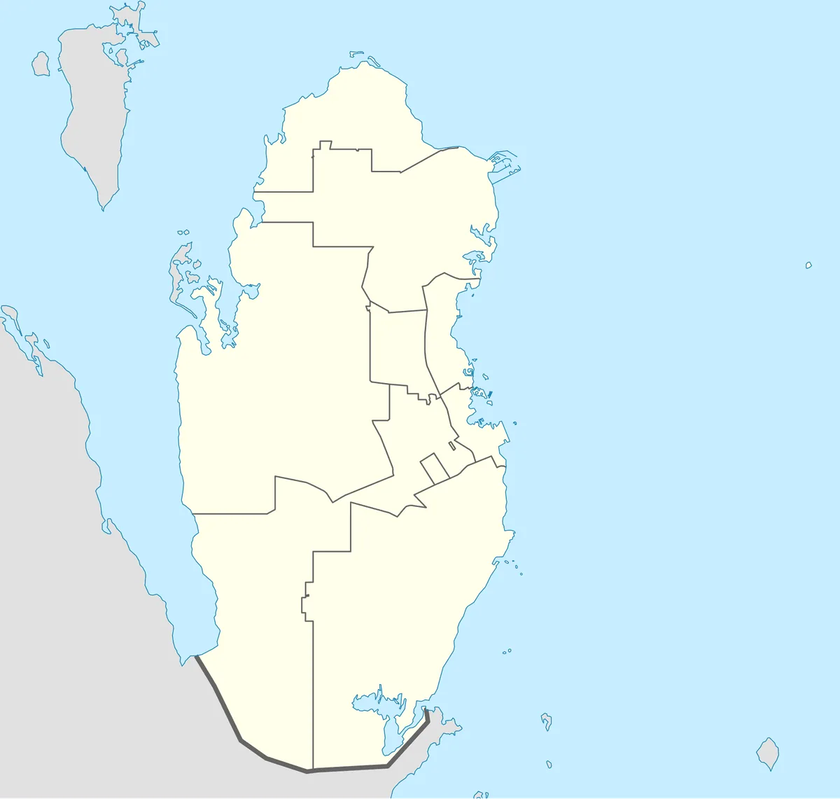 Location map of Qatar