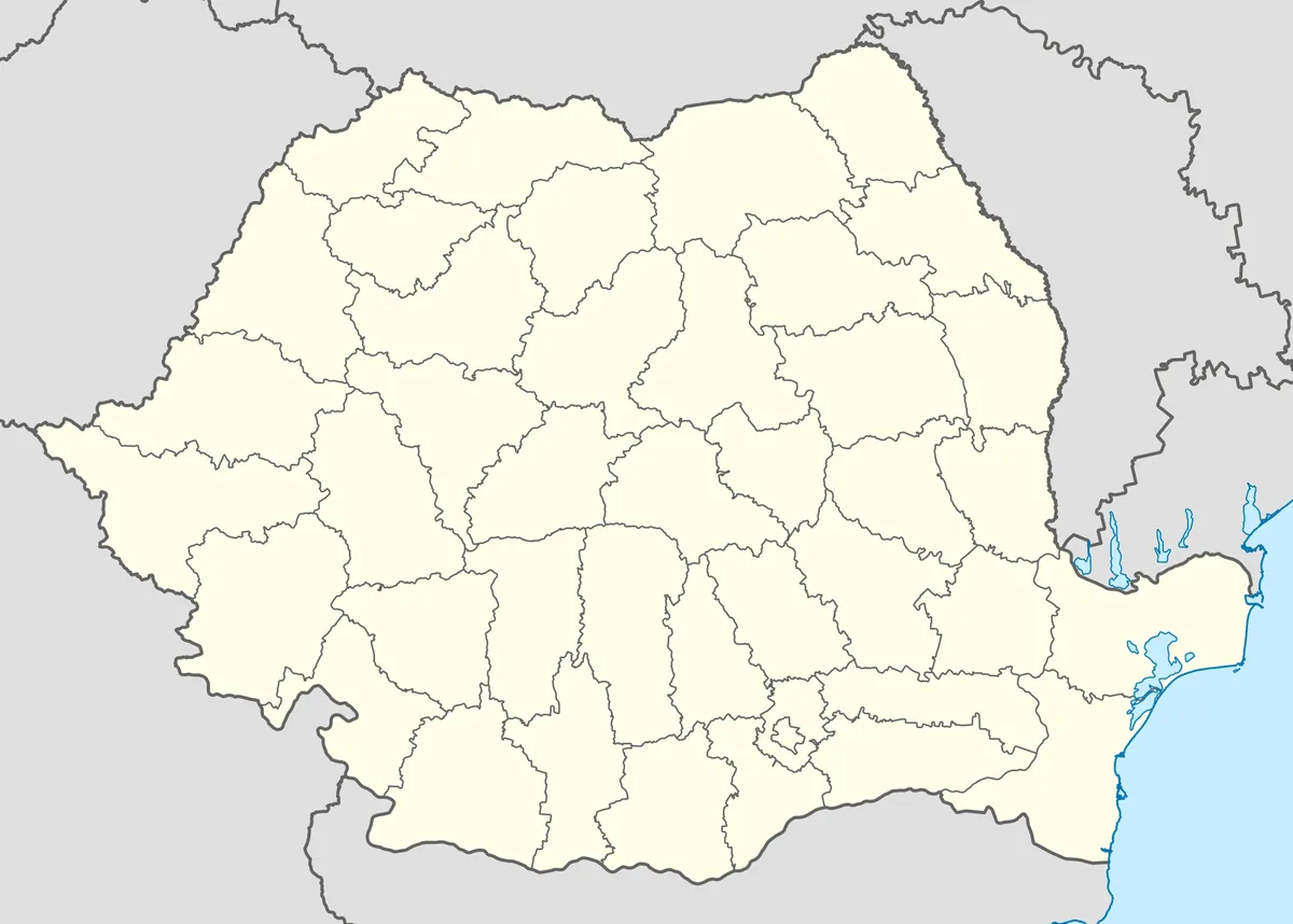Location map of Romania