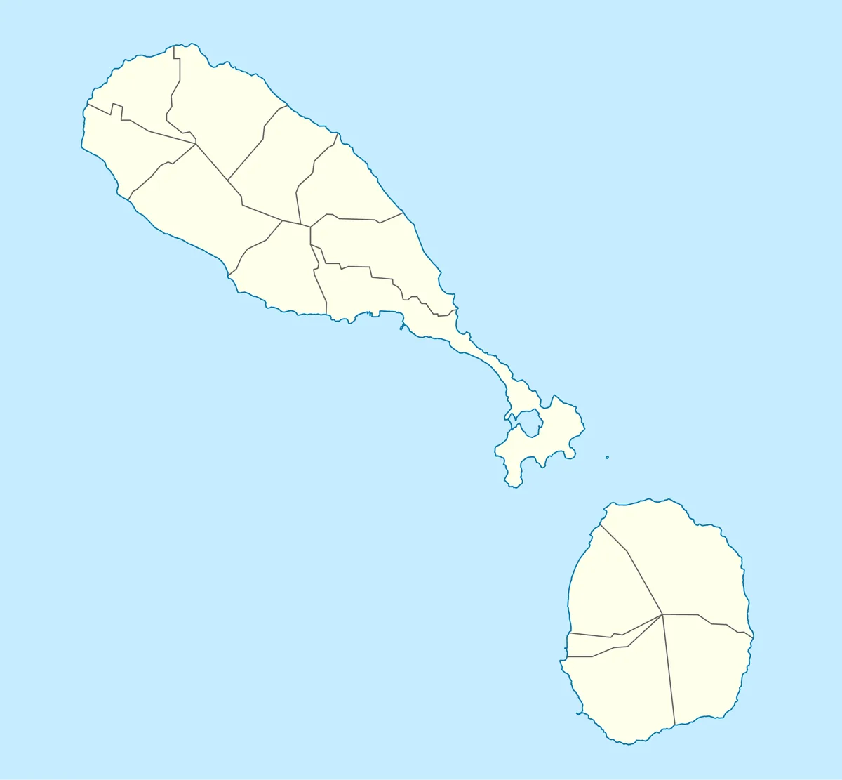 Location map of Saint Kitts and Nevis