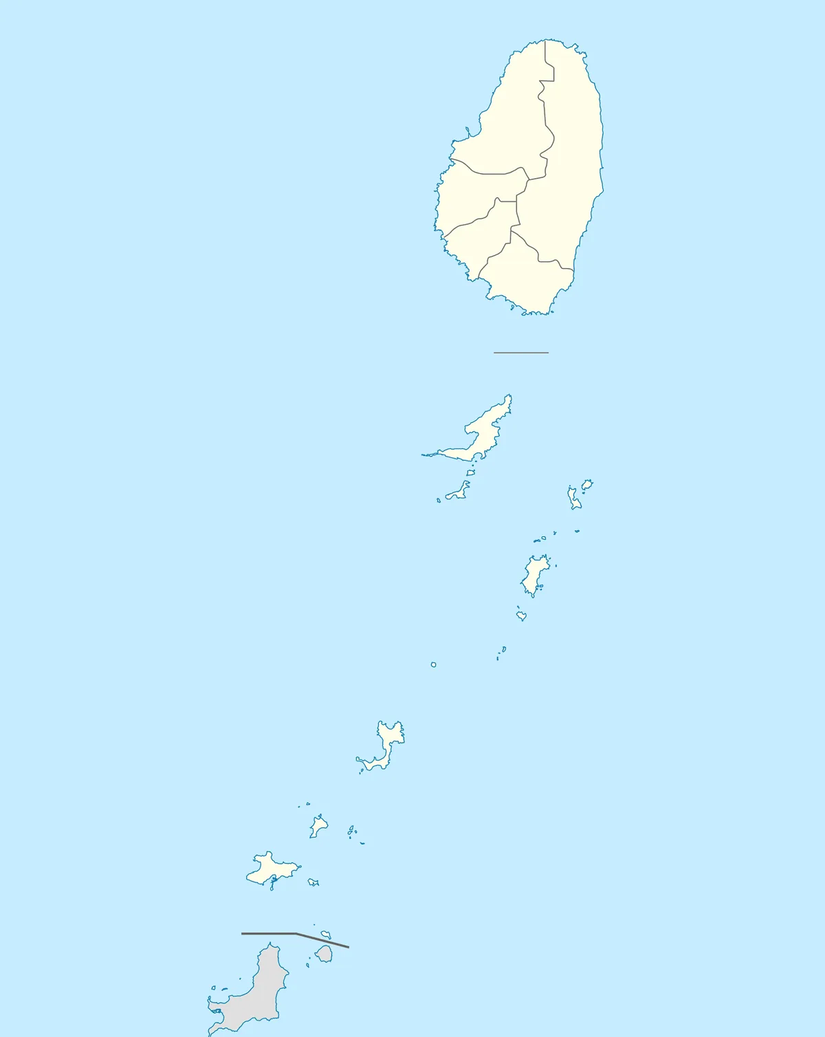 Location map of Saint Vincent and the Grenadines