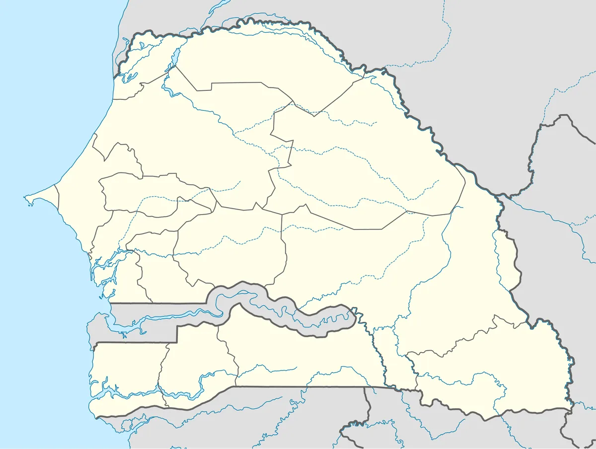 Location map of Senegal
