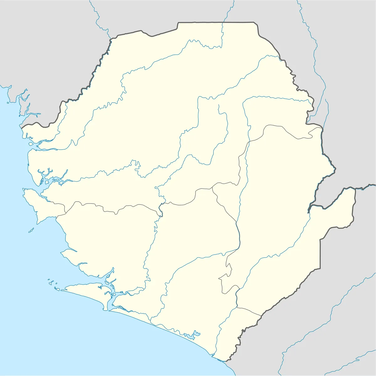 Location map of Sierra Leone