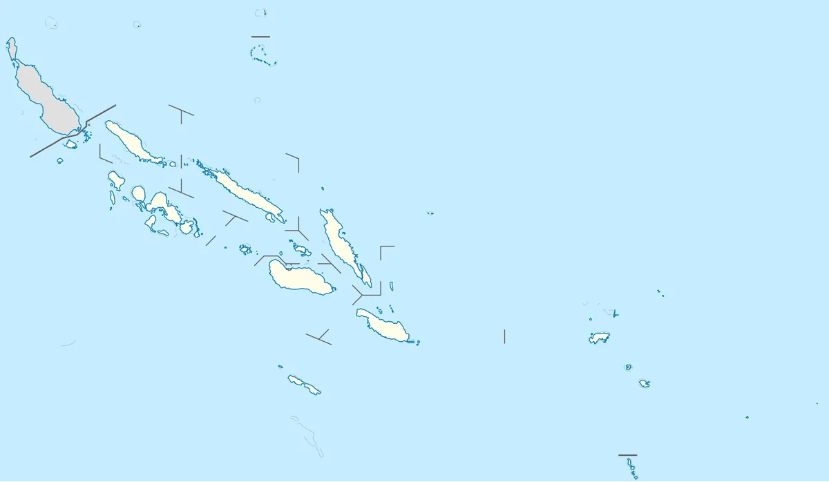 Location map of the Solomon Islands
