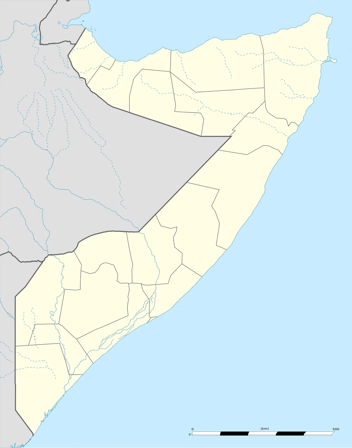 Location map of Somalia