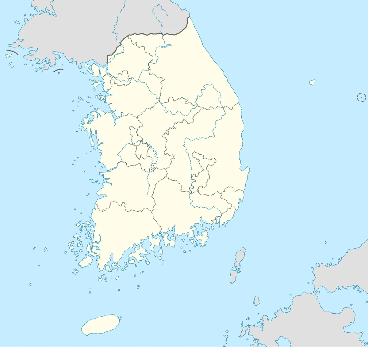 Location map of South Korea