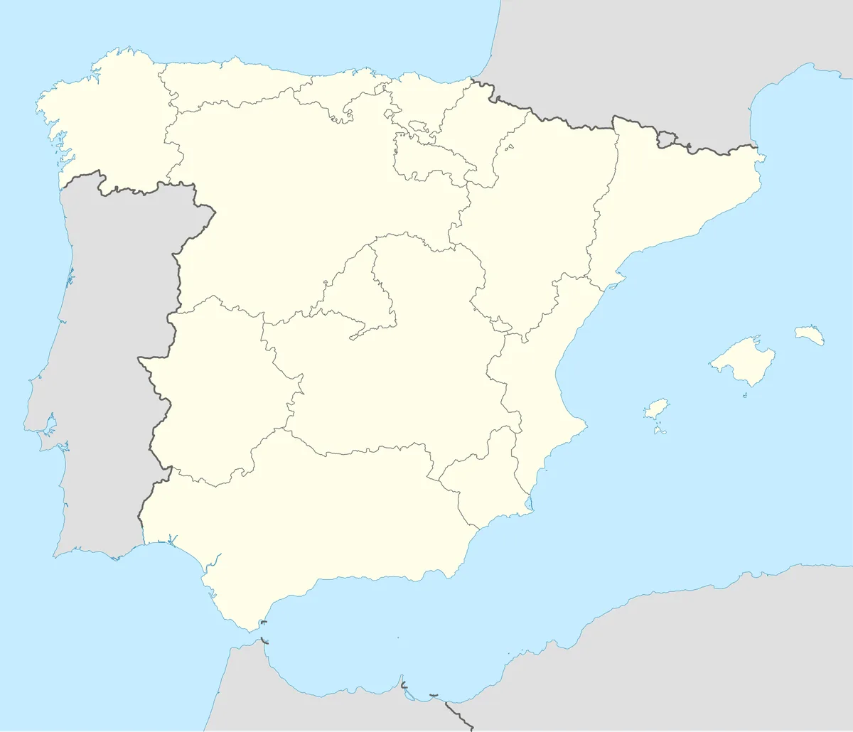 Location map of Spain