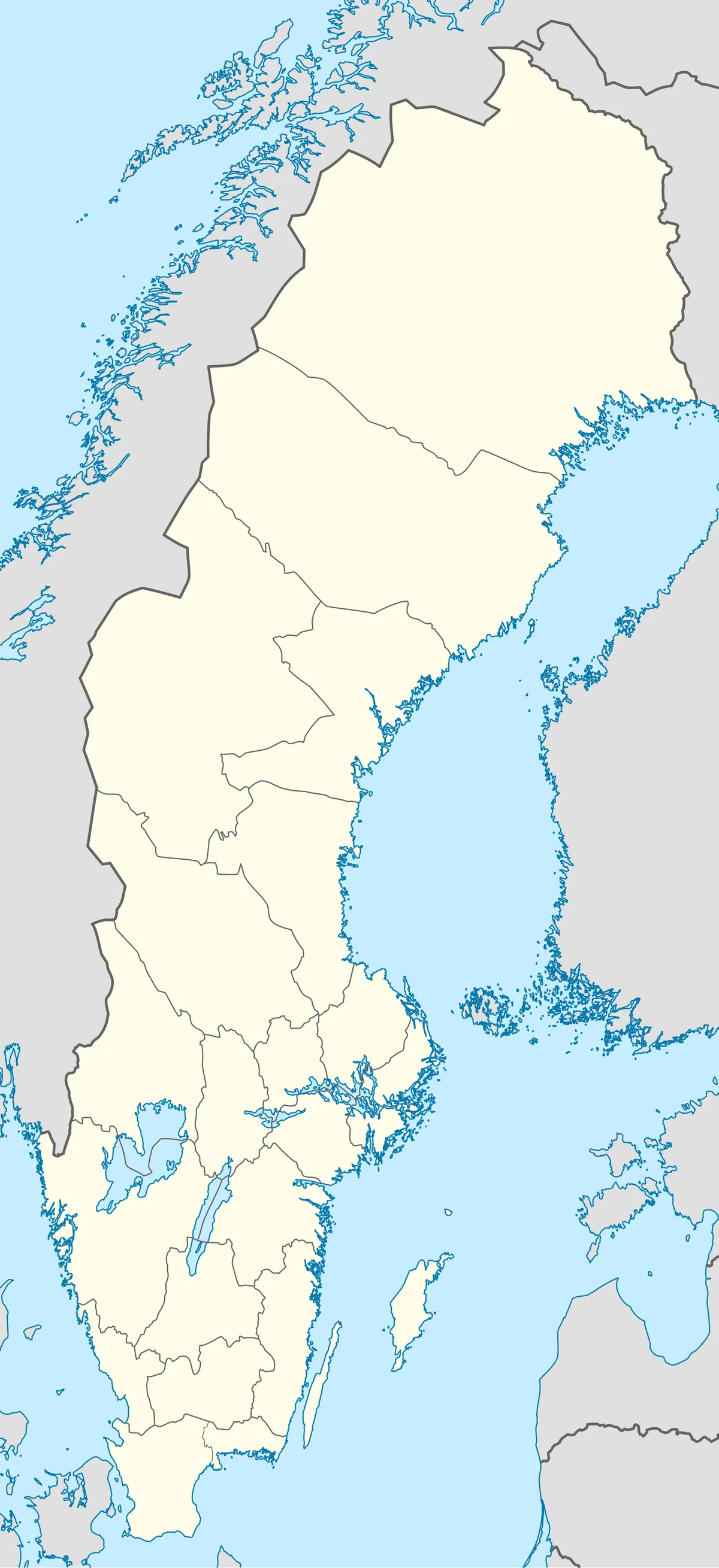 Location map of Sweden