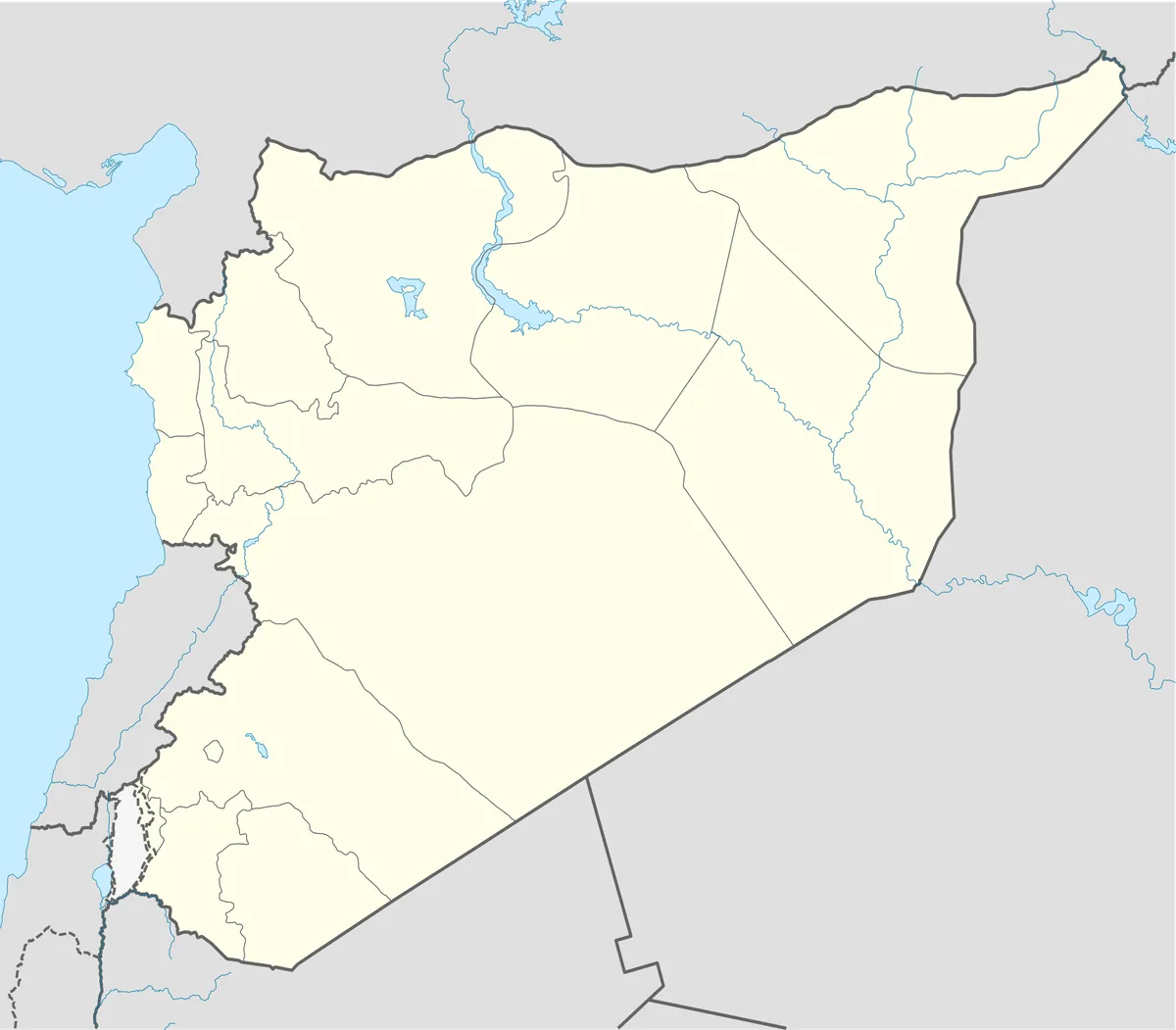 Location map of Syria