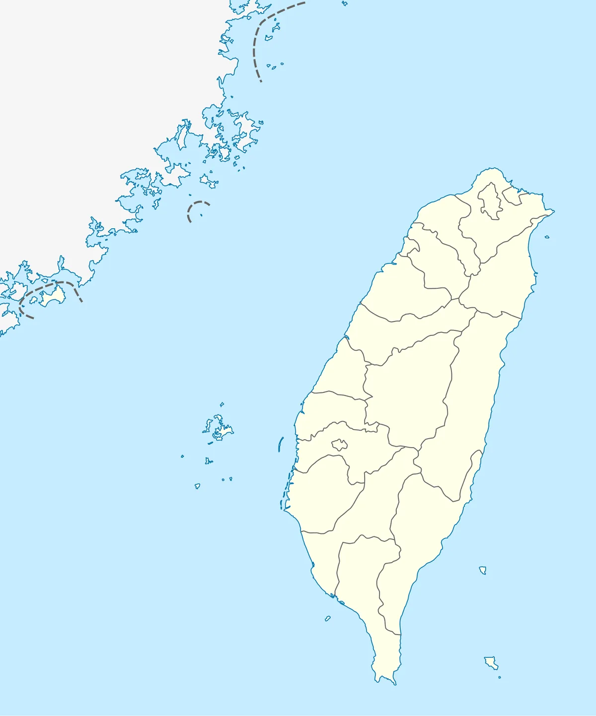 Location map of Taiwan