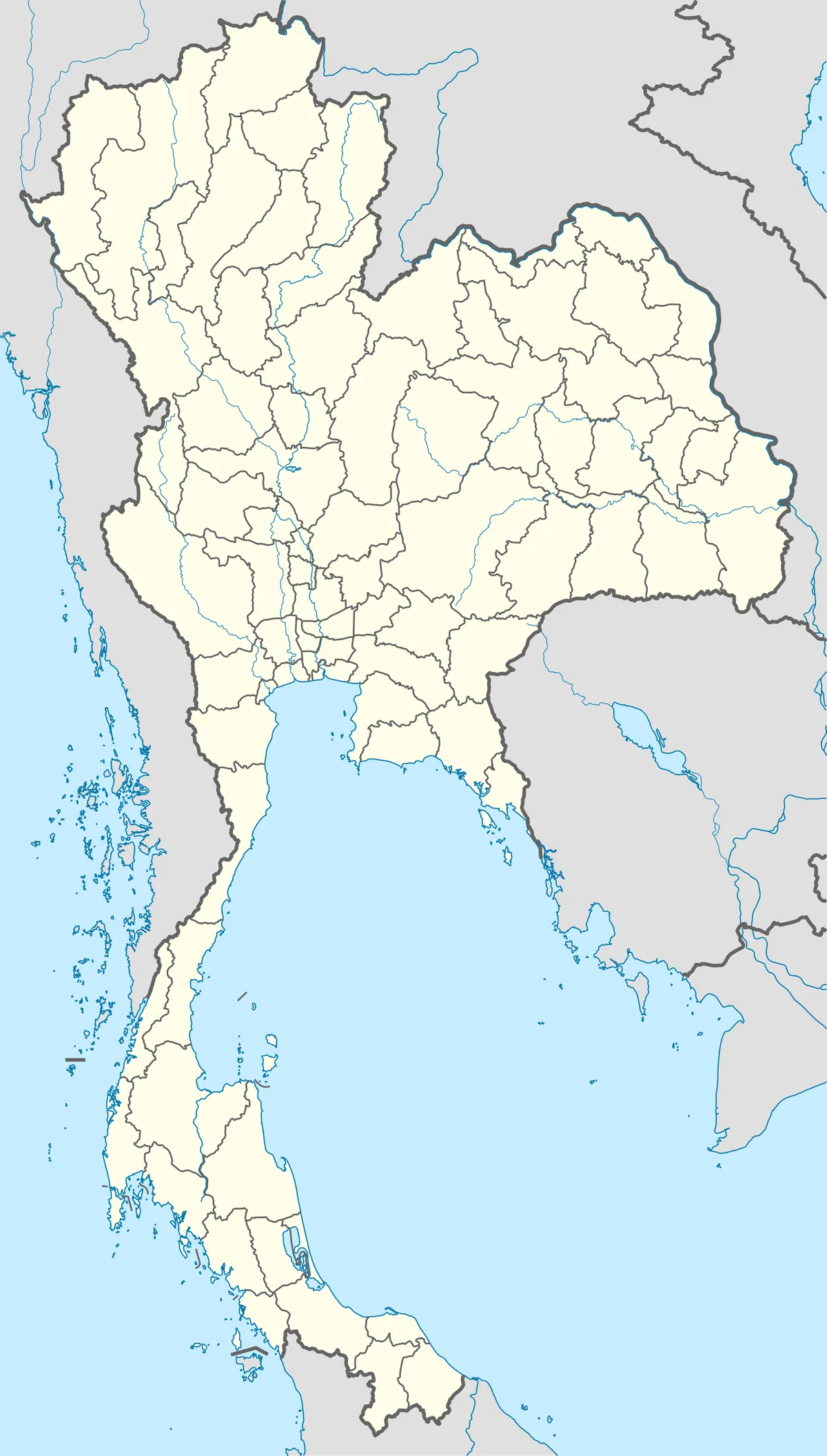 Location map of Thailand