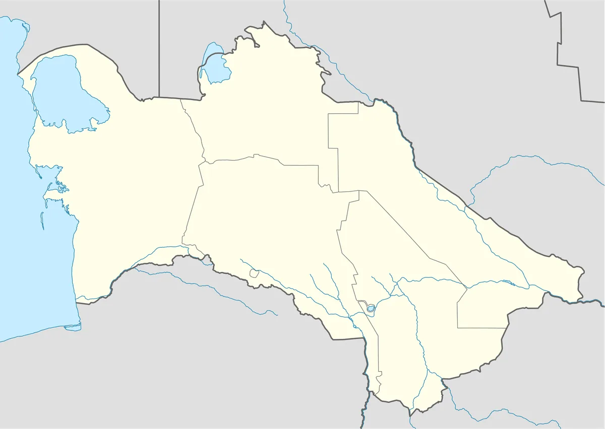 Location map of Turkmenistan