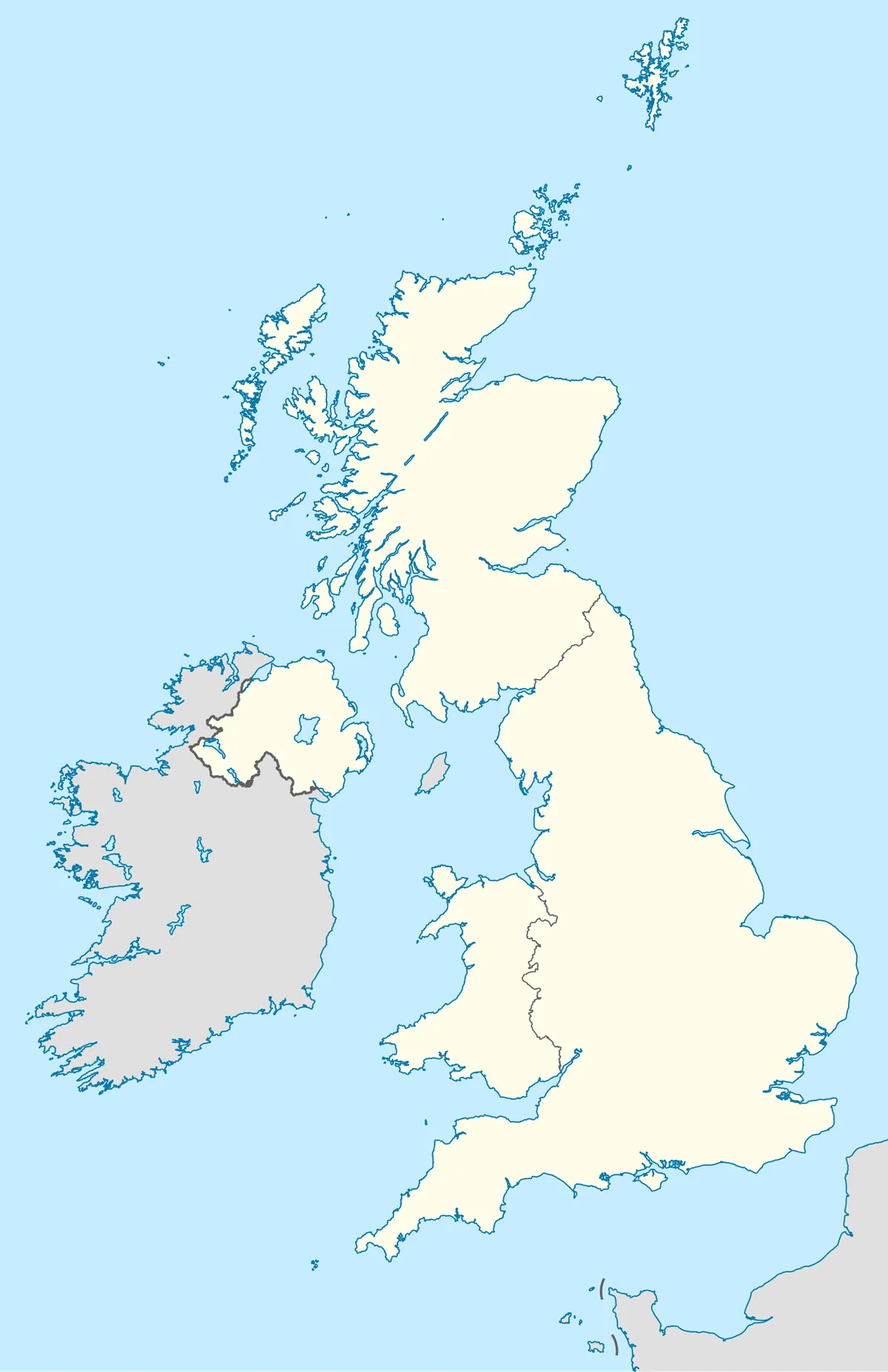 Location map of the United Kingdom