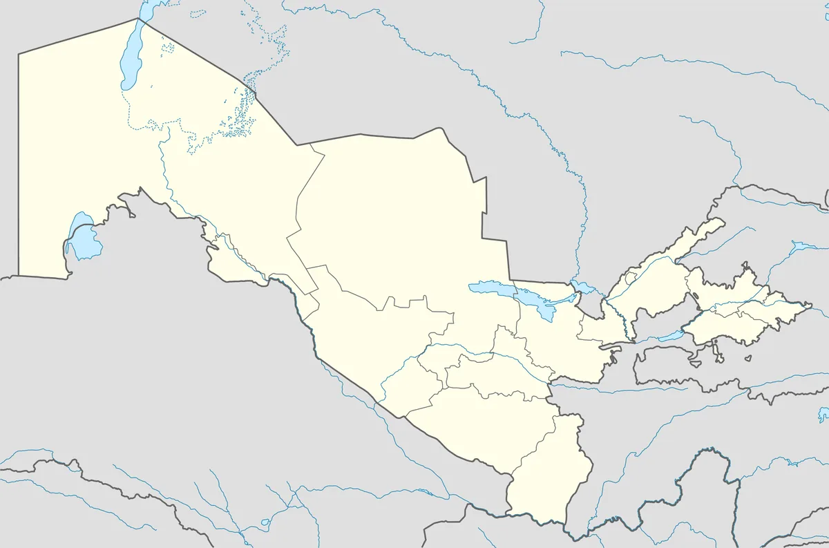 Location map of Uzbekistan