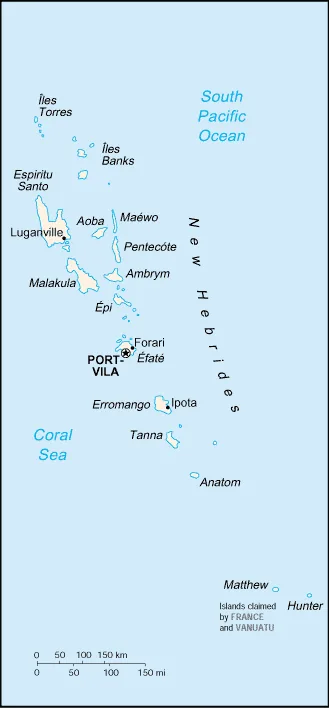 Reference map of Vanuatu (CIA World Factbook)