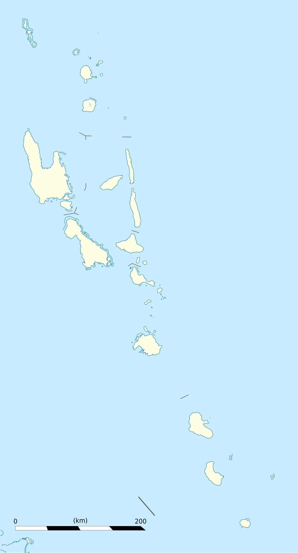Location map of Vanuatu