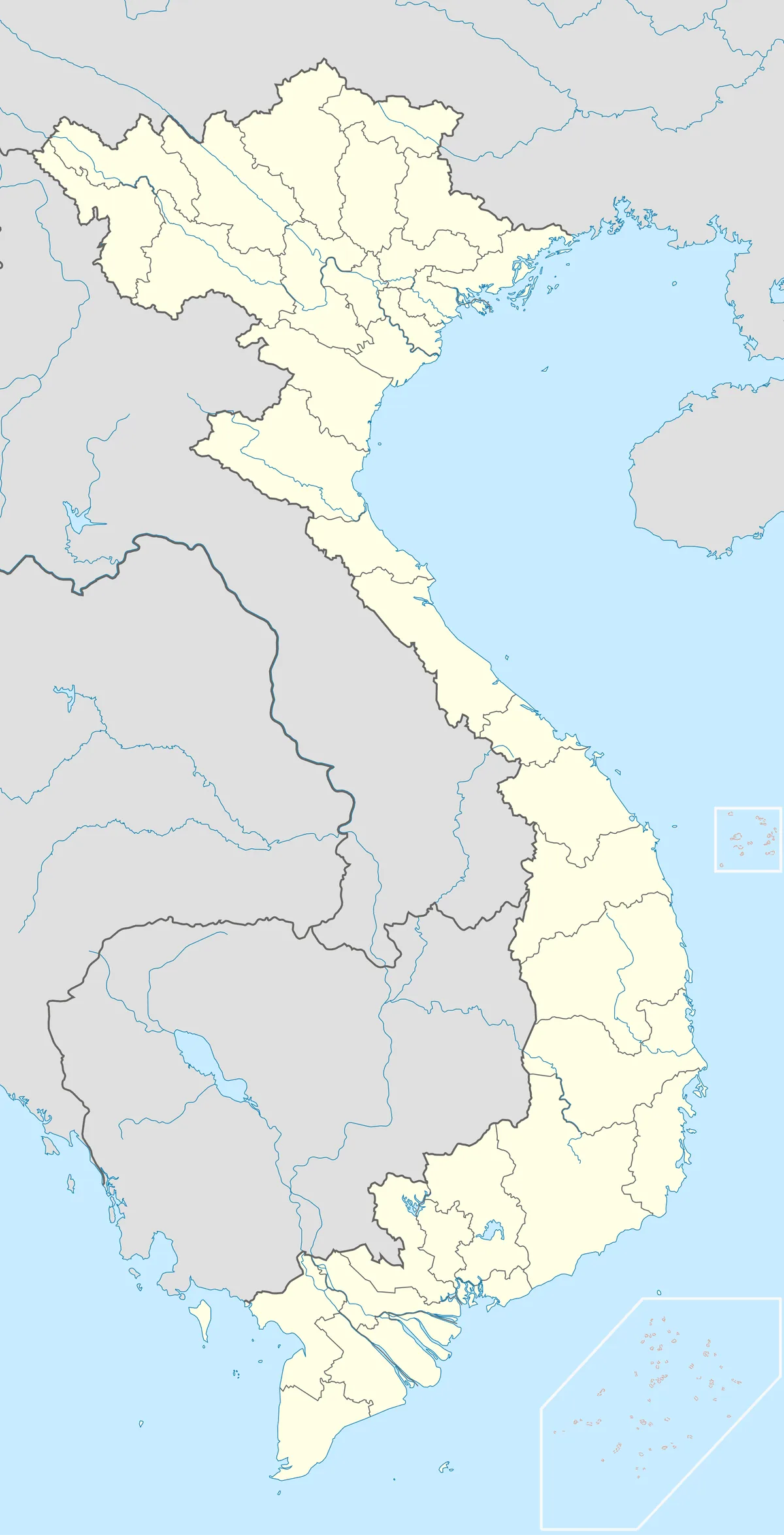 Location map of Vietnam