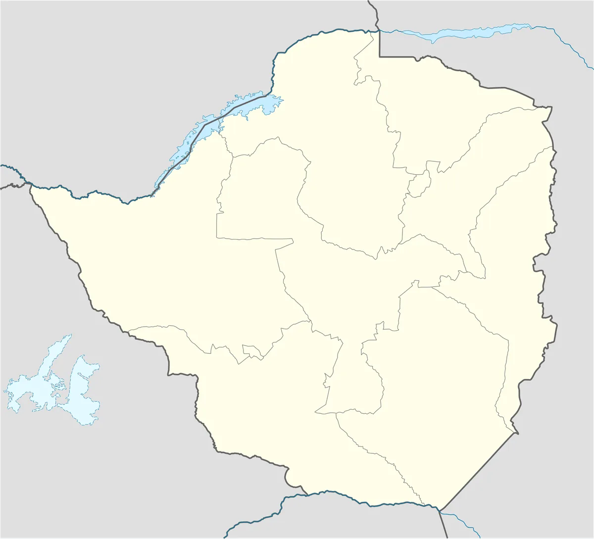 Location map of Zimbabwe