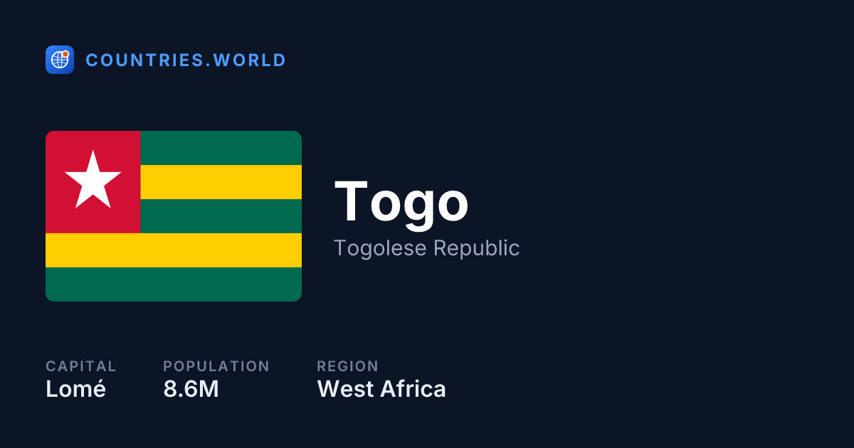 Time in Togo now: current local time & zones
